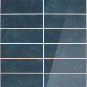 selbstklebende Wandfliese Premium Stacked Tiles deep blue small